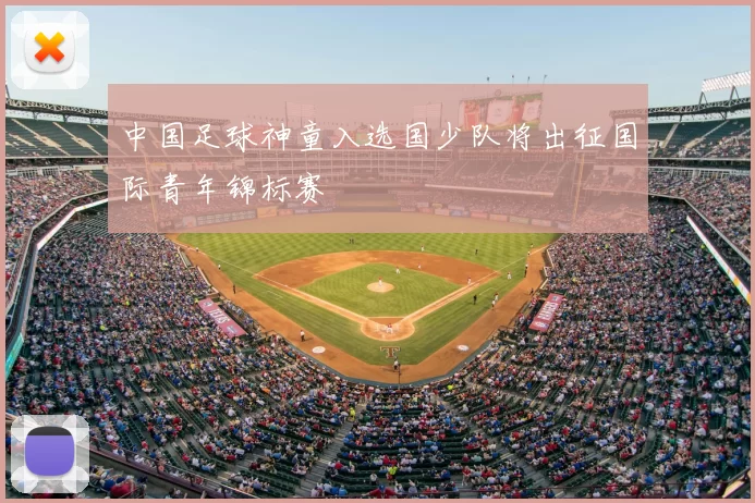 中国足球神童入选国少队将出征国际青年锦标赛